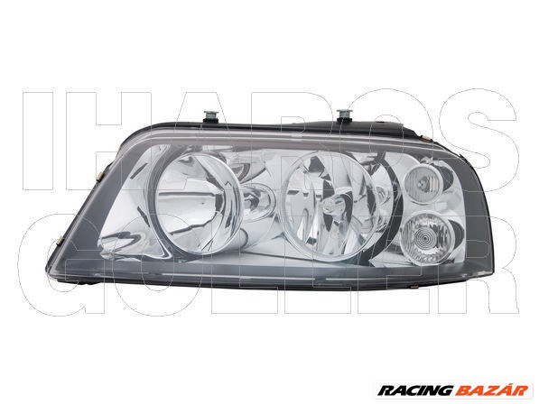 Seat Alhambra 2000.09.01- Fényszóró H1/H7 bal, fekete házas (motorral) TYC (0S4U) 1. kép