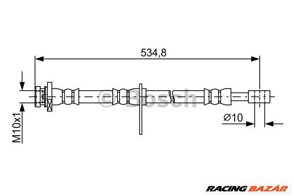 BOSCH 1 987 481 850 - fékcső SUZUKI 1. kép