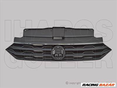 Volkswagen T-Roc (A1) 2017.08.01- Hűtődíszrács fekete, felső krómdíszléccel (1MGN)