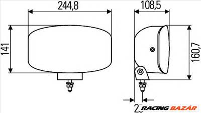 HELLA 1FE 008 773-041 - távfényszóró