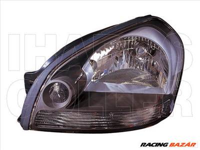Hyundai Tucson 2004.04.01-2009.03.31 Fényszóró H4 bal, fekete házas (motoros állítás, motor nélkül) DEPO (0S8D)