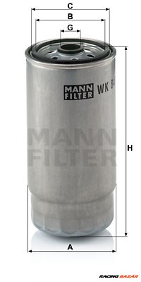 MANN-FILTER WK 845/7 - Üzemanyagszűrő BMW 1. kép