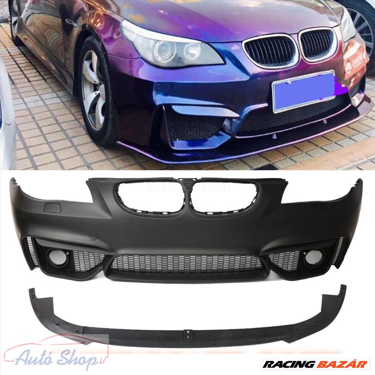 BMW E60 , E61 limuzin , touring  M4 Style   első lökháritó csomag szett 24 mm pdc  1. kép