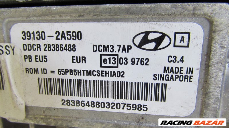 12940 KOMPUTER SZETT - Hyundai i20 12-14 - 100.185 km - 391302A590 3. kép