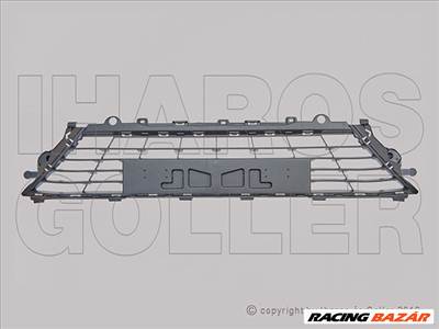 Renault Megane 2016.03.01-2020.10.08 Rács az első lökhárítóba (4/5 ajtós) (18YK)
