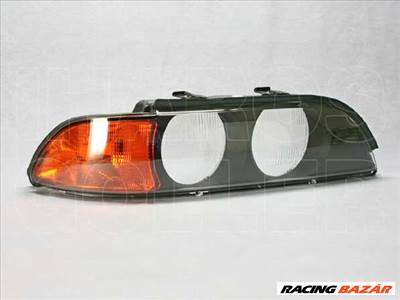 BMW 5 (E39) 1995.12.01-2000.08.31 Fényszóró üveg jobb sárga vill. (halogén fsz) TYC* (0MIV)