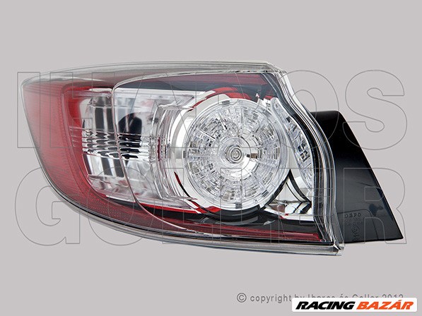 Mazda 3 2009.04.01-2011.10.31 Hátsó lámpa üres bal külső, LED (5 ajtós) (0W74) 1. kép