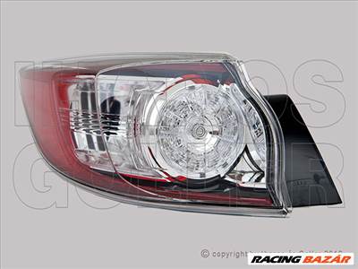 Mazda 3 2009.04.01-2011.10.31 Hátsó lámpa üres bal külső, LED (5 ajtós) (0W74)