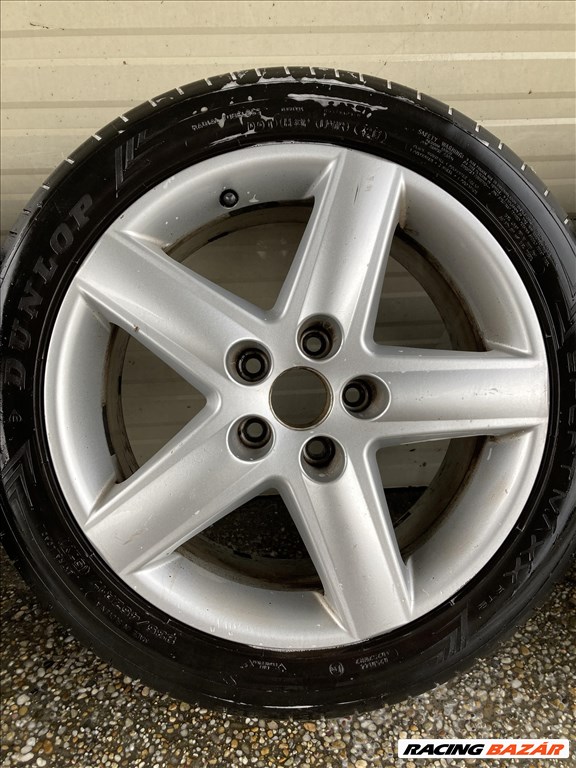  4db gyári AUDI 17" 5x112 alufelni 4F0.601.025.K rajta 3db 235/45 Dunlop nyári gumival A6 C5 7. kép