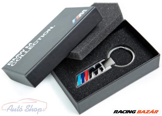 Gyári BMW M logós rozsdamentes kulcstartó 80272454759 1. kép