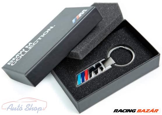 Gyári BMW M logós rozsdamentes kulcstartó 80272454759 | Racingbazar.hu