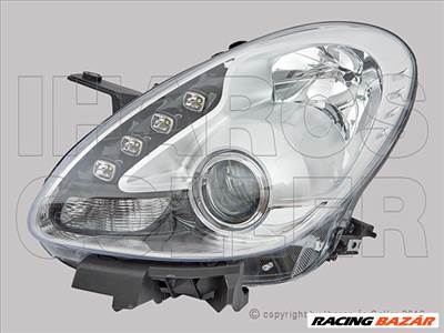 Alfa Romeo Giulietta 2010.04.01-2016.05.30 Fényszóró H7/H1 bal LED króm házas (motorral) DEPO (0NHW)