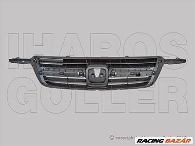 Honda CRV 2002.04.01-2006.03.31 Hűtődíszrács króm díszlécek nélkül (-05) (11X7)