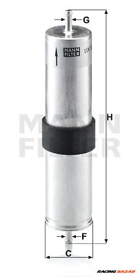 MANN-FILTER WK 521/4 - Üzemanyagszűrő MINI 1. kép