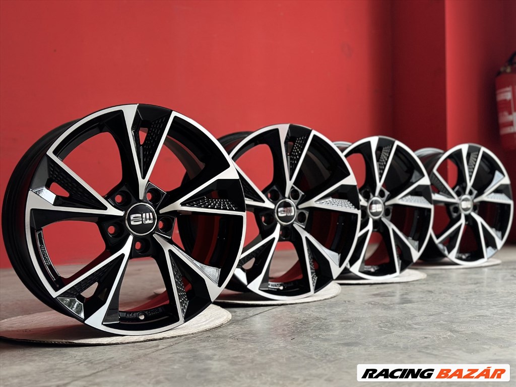 R18 5x112 (66,45) Elite Wheels EW15 LUSTER 8J ET31 BLACK POLISH  ÚJ ALUFELNIK 18" 3. kép