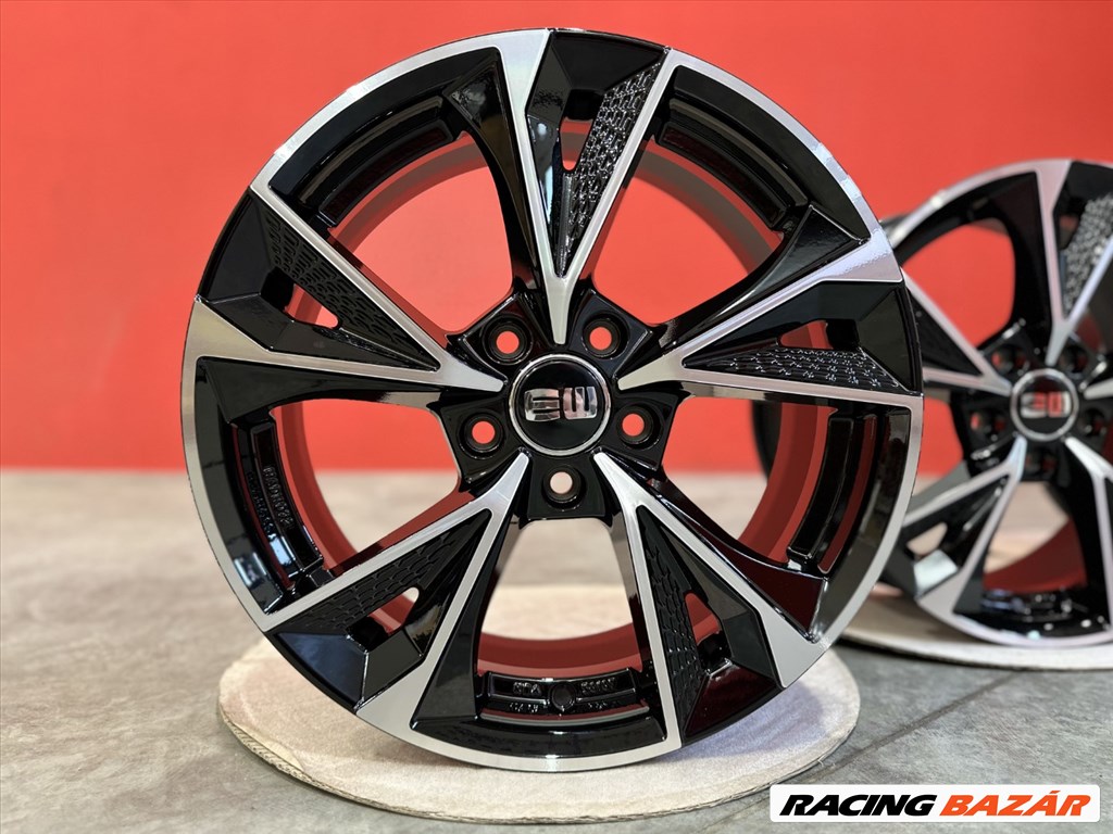 R18 5x112 (66,45) Elite Wheels EW15 LUSTER 8J ET31 BLACK POLISH  ÚJ ALUFELNIK 18" 4. kép