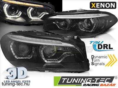 BMW F10/F11 10-13 AE LED BLACK SEQ DRL XENON Tunin