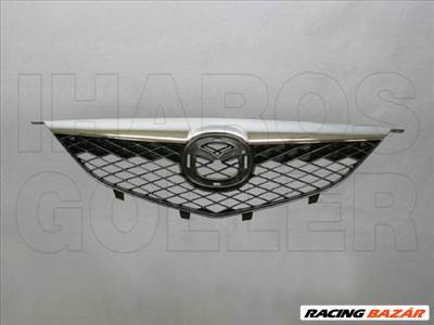 Mazda 6 2002.03.01-2005.05.31 Hűtődíszrács felső krómésszel (0XNY)