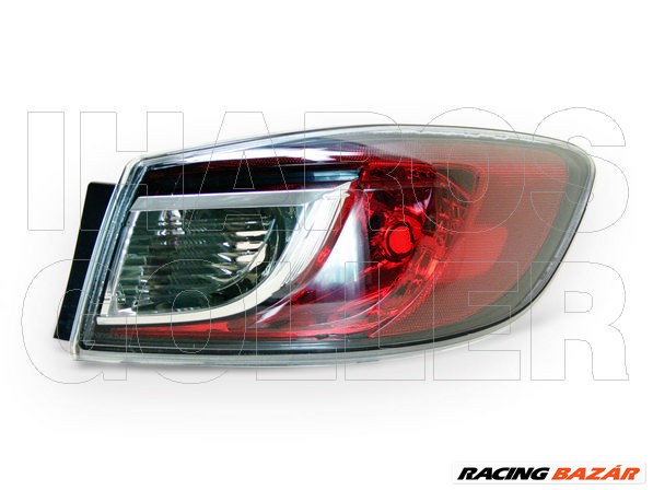 Mazda 3 2009.04.01-2011.10.31 Hátsó lámpa üres jobb külső (4 ajtós) (0Y3N) 1. kép