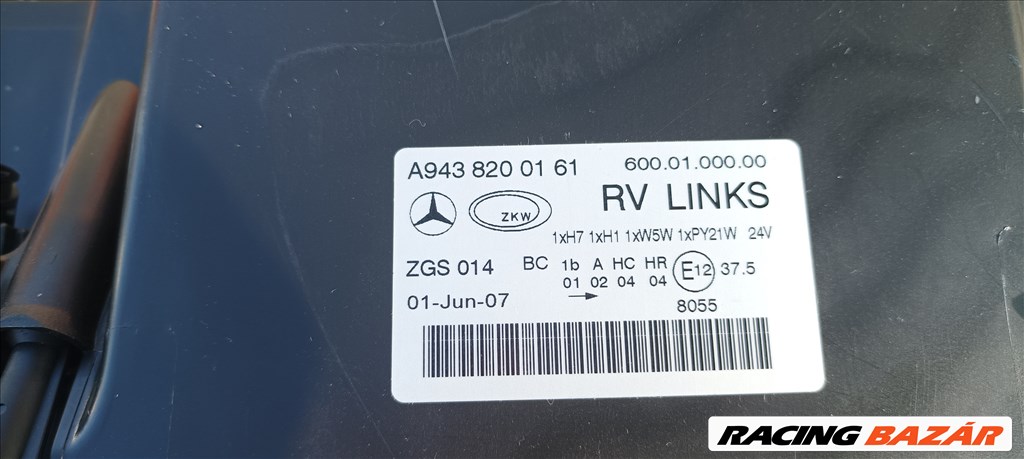 Mercedes Actros 03-07 bal oldali gyári fényszóró dobozában eladó. a9438200161 5. kép