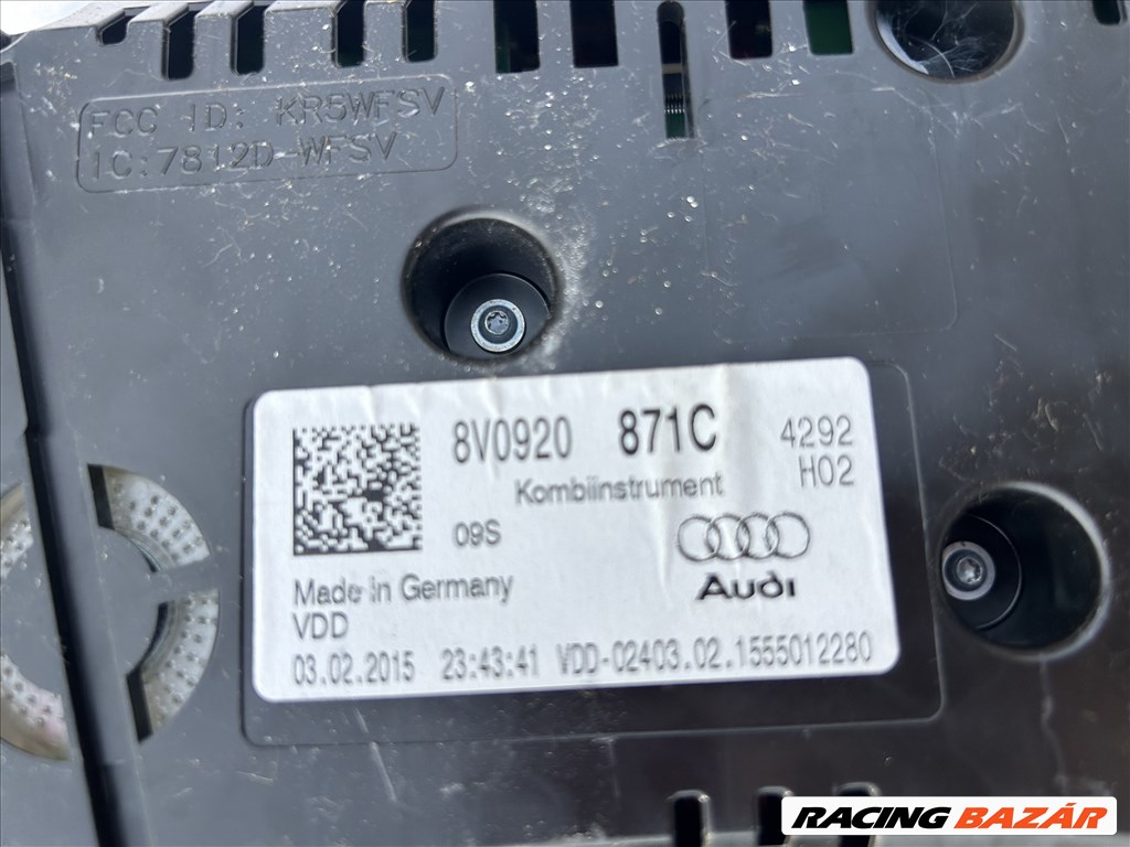 Audi A3 (8V) kilométer óra  8v0920871c 2. kép