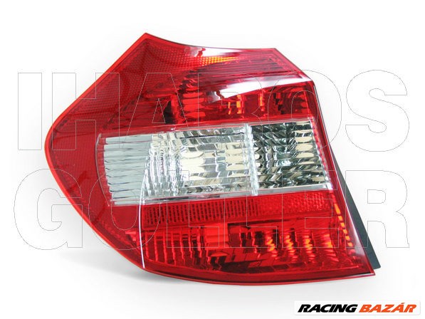 BMW 1 (E87, E81) 2004.01.01-2007.03.31 Hátsó lámpa üres bal, (átlátszó/piros) (0S66) 1. kép