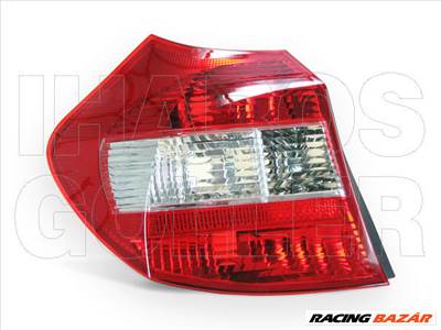 BMW 1 (E87, E81) 2004.01.01-2007.03.31 Hátsó lámpa üres bal, (átlátszó/piros) (0S66)