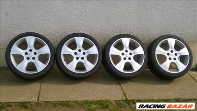 Eladó 4db 17-es 5x110-es Opel,Saab alufelni 215/40ZR17 Bridgestone nyári gumival