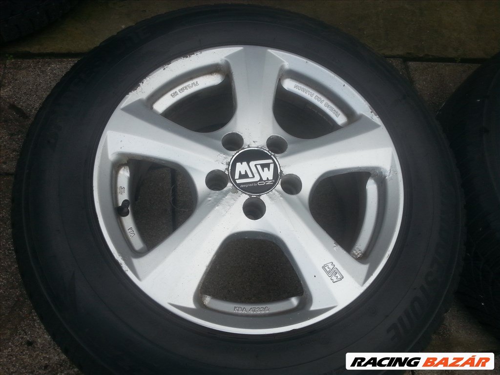  16" Ford Galaxy,Seat Alhambra alufelni, rajta 215/65 Bridgestone nyári gumi  4. kép