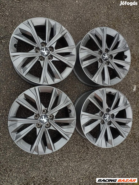 5x108 17 Peugeot gyári alufelni r17 " et40 3. kép