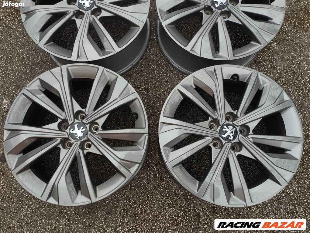 5x108 17 Peugeot gyári alufelni r17 " et40 6. kép