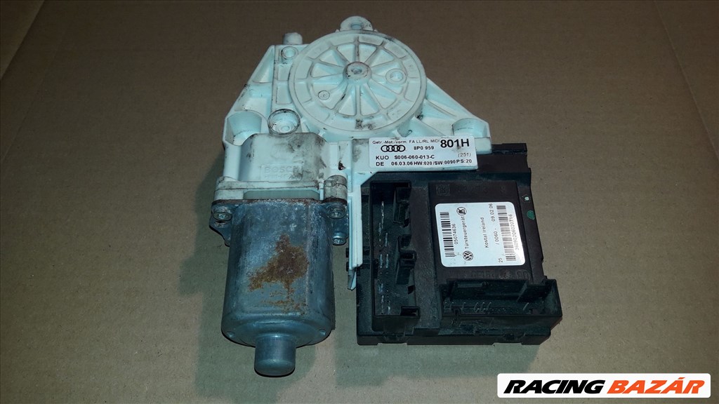 Audi A3 8P Jobb Elsõ Ablakemelõ Motor 8P0 959 801 H 1. kép