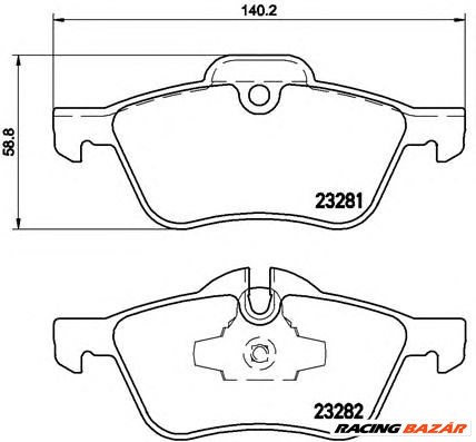 BREMBO P 06 030 - fékbetét MINI 1. kép