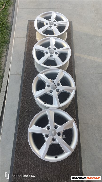 AUDI /VW/SKODA  5x112 lyukosztású 6,5JJ 16" újszerű (gyári felni) alufelni 8V5071496  1. kép