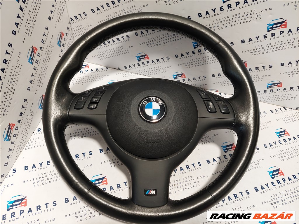 BMW E46 E39 X5 M kormány sportkormány bőrkormány multikormány bőr sport multi kormány (150003) 1. kép