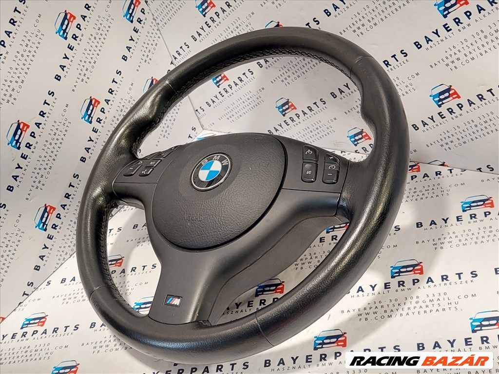BMW E46 E39 X5 M kormány sportkormány bőrkormány multikormány bőr sport multi kormány (150003) 9. kép