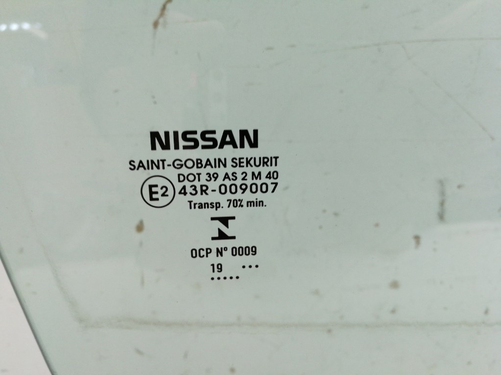 Nissan Leaf (ZE1) jobb elsõ ajtó üveg lejáró 2. kép