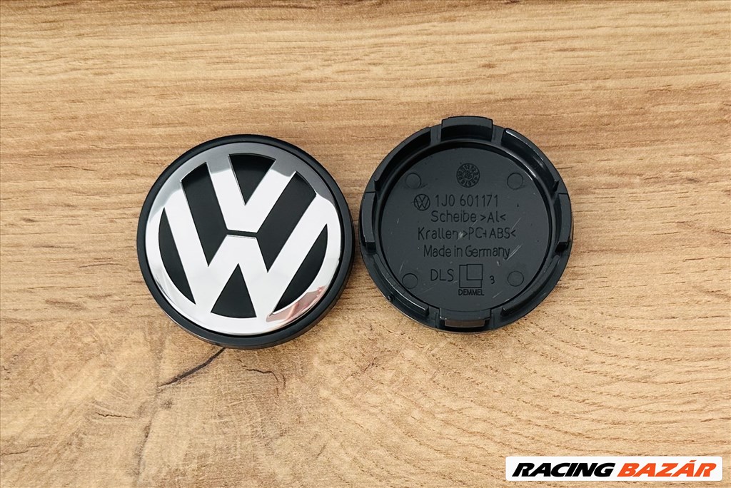 Új Volkswagen 56mm felni alufelni kupak közép felniközép felnikupak embléma jel kerékagy kupak 1j0601171 1. kép