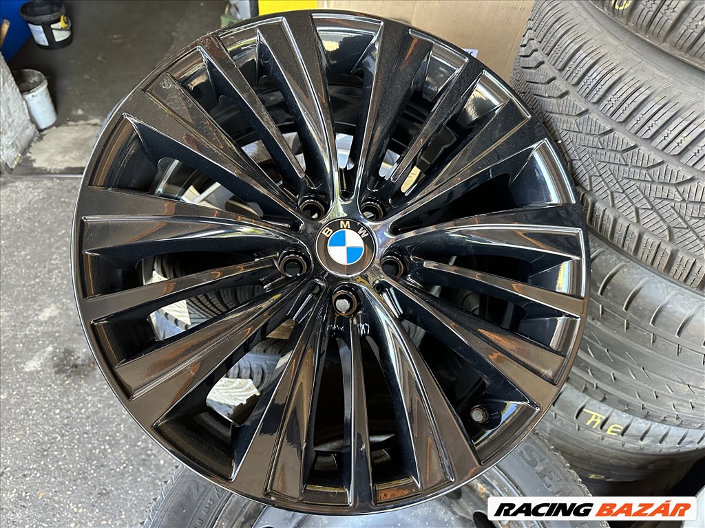 BMW 5GT / 7-es széria gyári Styling 458 Black Edition 19"-os könnyűfém felni garnitura eladó 1. kép