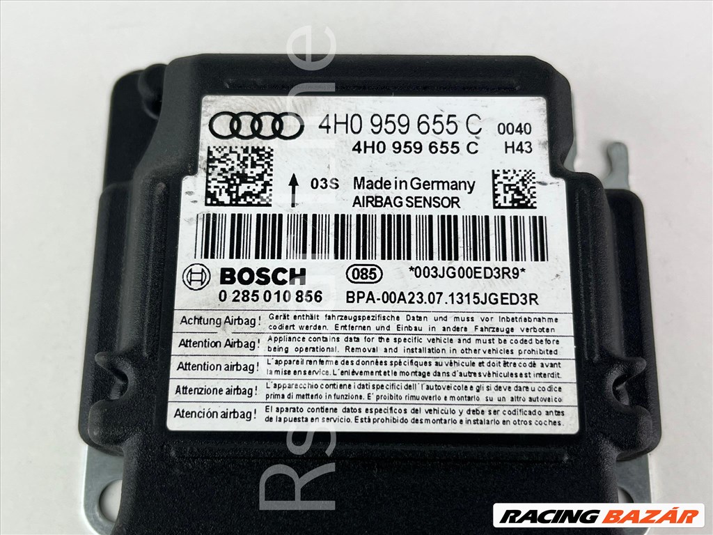 Audi	A6-4G A7-4g Légzsák modul 4h0959655c 3. kép