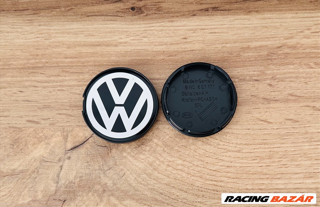 Új Volkswagen 55mm felni alufelni kupak közép felniközép felnikupak embléma jel   6n0601171 1. kép