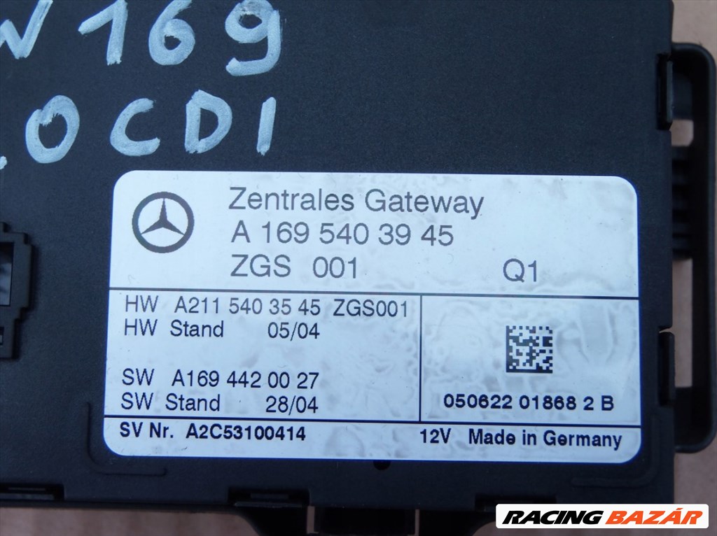 Mercedes A-osztály W169 Gateway modul a1695403945 2. kép