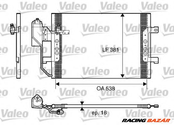 VALEO 817659 - klíma kondenzátor MERCEDES-BENZ 1. kép