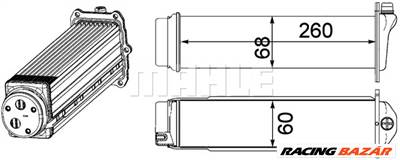 MAHLE CI 481 000P - töltőlevegő-hűtő AUDI VW