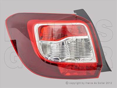 Dacia Sandero 2012-2016 - Hátsó lámpa üres bal, (füst színű)