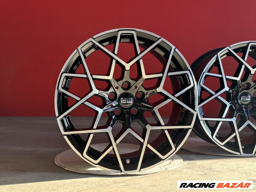 R19 5x112 (66,6) Elite Wheels EW14 PERFORMANCE 8.5J ET30 BLAK POLISH új alufelnik 8,5x19 19"  5. kép