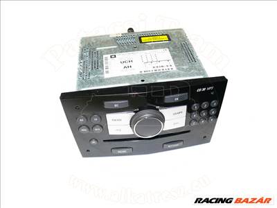 Opel Astra H 2003-2012 - rádió, CD 30 MP3, zongorafekete, kivéve aux, DELPHI, 07, jelölés: AH