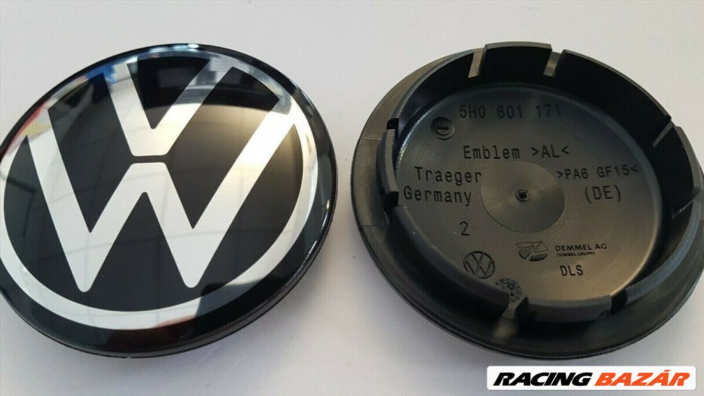 Új VW Volkswagen 66mm Felni Alufelni Kupak Közép Felnikupak Embléma 5H0601171 1. kép
