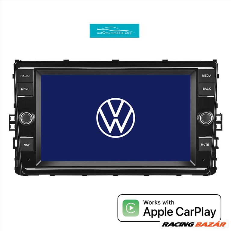 Volkswagen CarPlay Multimédia Android GPS Rádió Tolatókamerával! 1. kép
