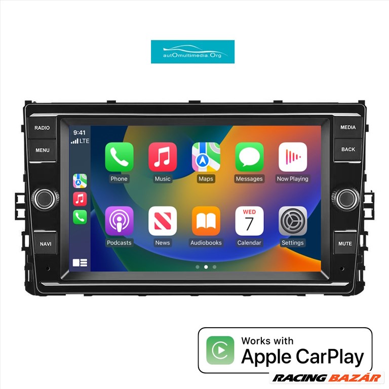 Volkswagen CarPlay Multimédia Android GPS Rádió Tolatókamerával! 2. kép